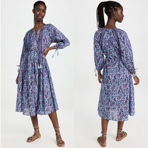 NEW NWT Cleobella Faith Caftan Midi Dress In Delhi Block Print